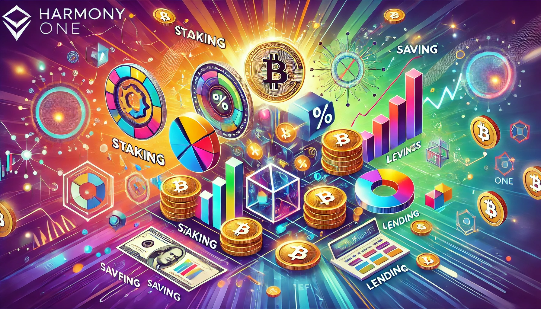 Harmony ONE, earn Harmony, Harmony staking, Harmony savings, Harmony DeFi, Harmony lending, crypto earning, APY on Harmony, Harmony cryptocurrency